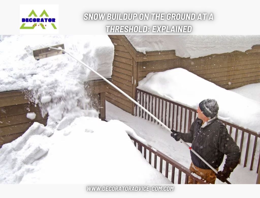 Snow Buildup on the Ground at a Threshold: Explained