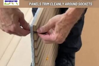 How do you cut acoustic panels WoodUpp panels trim cleanly around sockets