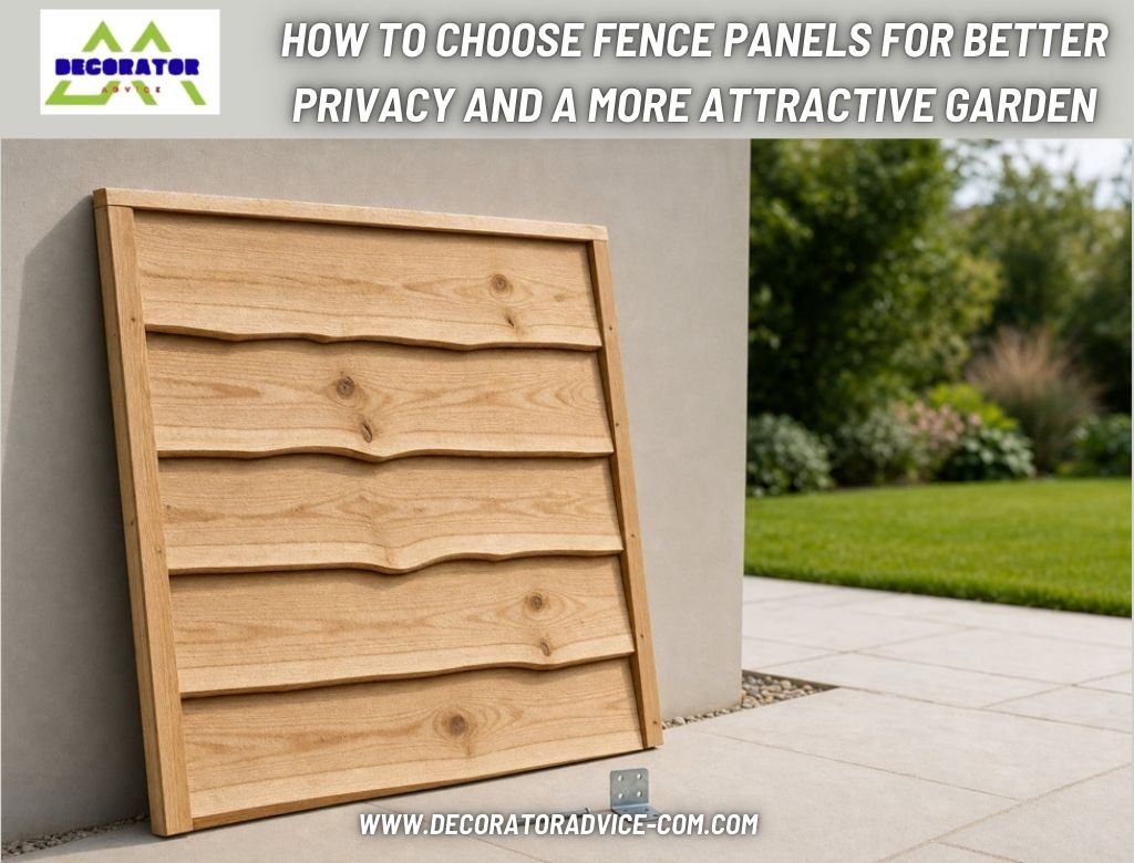 How to choose fence panels for better privacy and a more attractive garden