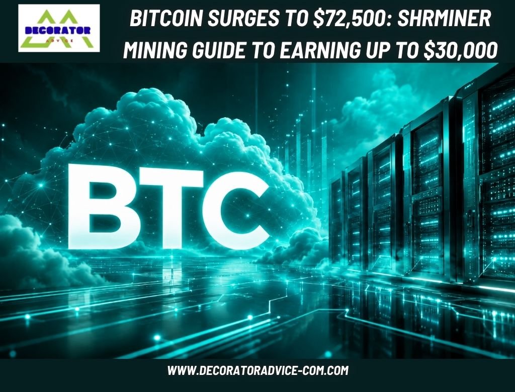 Bitcoin Surges to $72,500 SHRMiner Mining Guide to Earning Up to $30,000