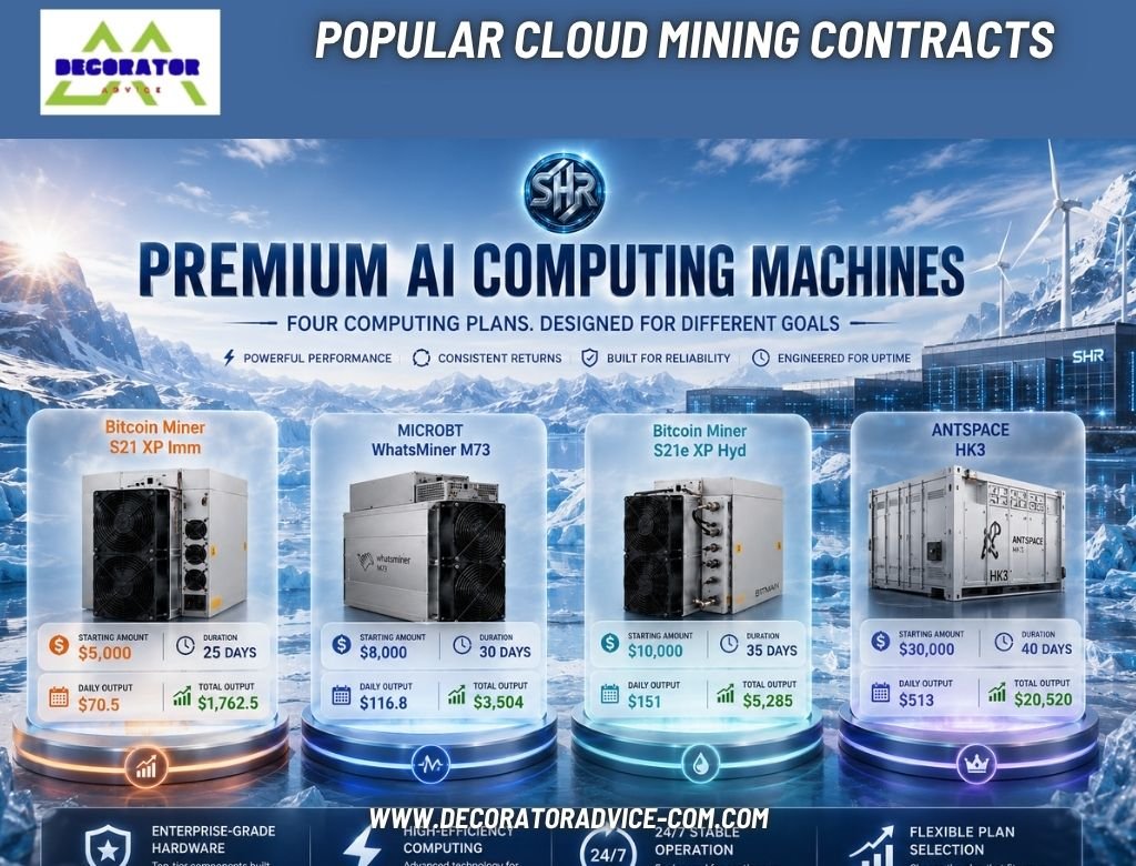 Popular Cloud Mining Contracts