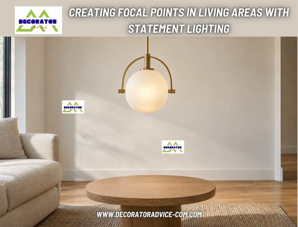 Creating Focal Points in Living Areas with Statement Lighting