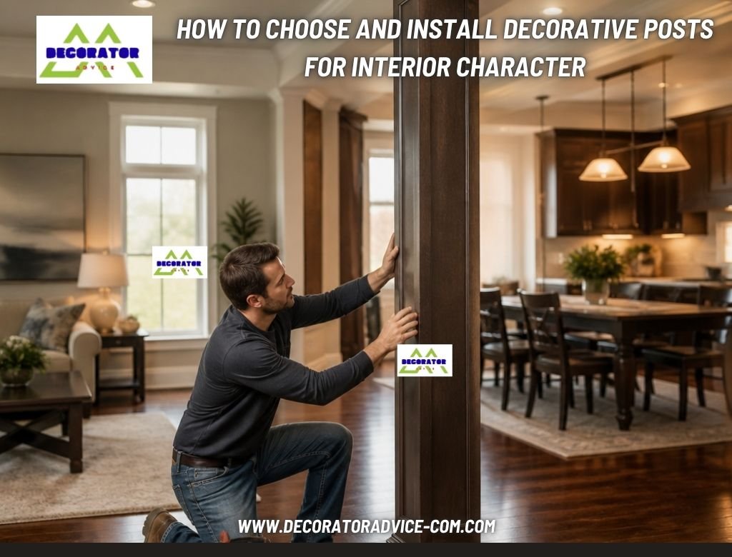 How to Choose and Install Decorative Posts for Interior Character
