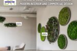 The Rise of Sculptural Green Discs in Modern Interior and Commercial Design