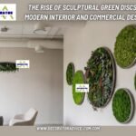 The Rise of Sculptural Green Discs in Modern Interior and Commercial Design