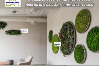 The Rise of Sculptural Green Discs in Modern Interior and Commercial Design