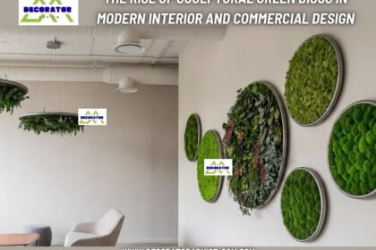 The Rise of Sculptural Green Discs in Modern Interior and Commercial Design