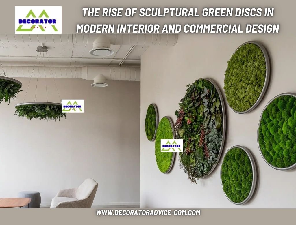 The Rise of Sculptural Green Discs in Modern Interior and Commercial Design